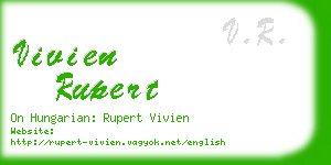 vivien rupert business card